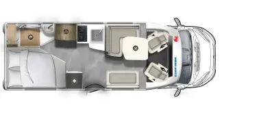 Grundriss Eura Mobil Profila T 675 SB