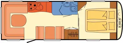 Grundriss Dethleffs Beduin 765 DB
