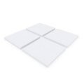 PolySound Akustikschaum Plattenabsorber glatt aus Basotect® weiß - 4Stück/1m² - 50cm x 50cm x 4cm - optimiere deine Raumakustik