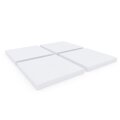 PolySound Akustikschaum Plattenabsorber glatt aus Basotect® weiß - 4Stück/1m² - 50cm x 50cm x 5cm - optimiere deine Raumakustik