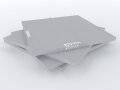 PolySound Akustikschaum Plattenabsorber glatt aus Basotect® grau - 4 Stück / 1m² - 50cm x 50cm x 2cm - optimiere deine Raumakustik