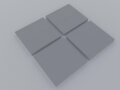 PolySound Akustikschaum Plattenabsorber glatt aus Basotect® grau - 4 Stück / 1m² - 50cm x 50cm x 5cm - optimiere deine Raumakustik