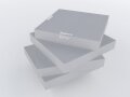 PolySound Akustikschaum Plattenabsorber glatt aus Basotect® grau - 4 Stück / 1m² - 50cm x 50cm x 8cm - optimiere deine Raumakustik
