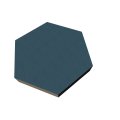 PolySound ECO Hexagon Ø200mm - Farbe: blau melange Stärke: 3cm