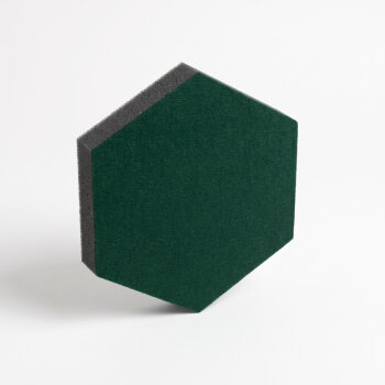 PolySound ECO Hexagon Ø 20 cm, dunkelgrün, 3 cm