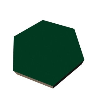 PolySound ECO Hexagon Ø200mm - Farbe: dunkelgrün Stärke: 3cm