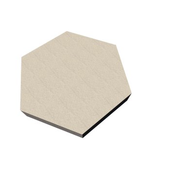 PolySound ECO Hexagon &Oslash;200mm - Farbe: wei&szlig;grau St&auml;rke: 3cm