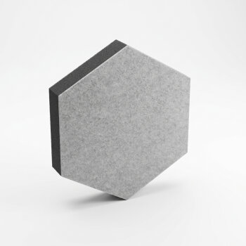 PolySound ECO Hexagon Ø 20 cm, hellgrau melange, 3 cm