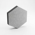 PolySound ECO Hexagon Ø 20 cm, hellgrau melange, 3 cm