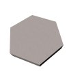 PolySound ECO Hexagon Ø200mm - Farbe: hellgrau melange Stärke: 3cm