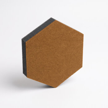 PolySound ECO Hexagon Ø 20 cm, kamel, 3 cm