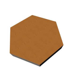 PolySound ECO Hexagon &Oslash;200mm - Farbe: kamel St&auml;rke: 3cm