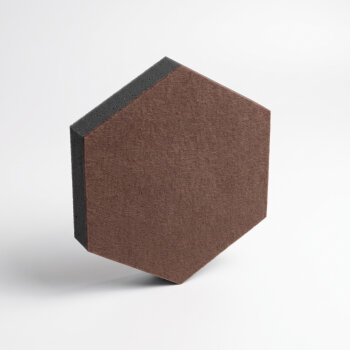 PolySound ECO Hexagon Ø 20 cm, milchkaffee, 3 cm