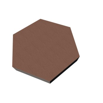 PolySound ECO Hexagon Ø200mm - Farbe: milchkaffee Stärke: 3cm