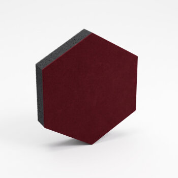 PolySound ECO Hexagon Ø 20 cm, rot melange, 3 cm