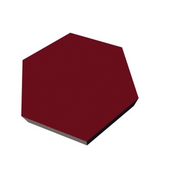 PolySound ECO Hexagon Ø200mm - Farbe: rot melange...