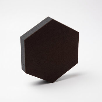 PolySound ECO Hexagon Ø 20 cm, dunkelbraun, 3 cm