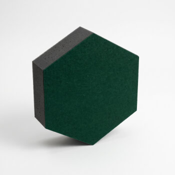PolySound ECO Hexagon Ø 20 cm, dunkelgrün, 5 cm
