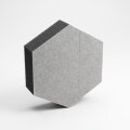 PolySound ECO Hexagon Ø 20 cm, hellgrau melange, 5 cm
