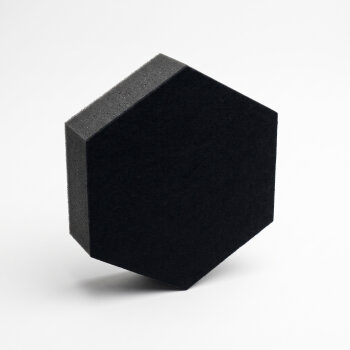 PolySound ECO Hexagon Ø 20 cm, schwarz, 5 cm