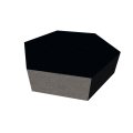 PolySound ECO Hexagon &Oslash;200mm - Farbe: schwarz St&auml;rke: 5cm