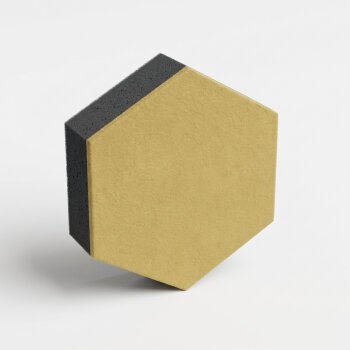 PolySound ECO Hexagon Ø 20 cm, pastellgelb, 5 cm