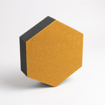 PolySound ECO Hexagon Ø 20 cm, sonnengelb, 5 cm