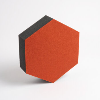 PolySound ECO Hexagon Ø 20 cm, orange, 5 cm
