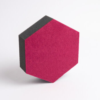 PolySound ECO Hexagon Ø 20 cm, fuchsie, 5 cm