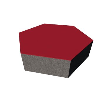 PolySound ECO Hexagon &Oslash;200mm - Farbe: dunkelrot...
