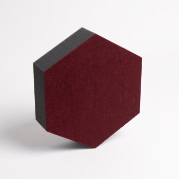 PolySound ECO Hexagon Ø 20 cm, rot melange, 5 cm