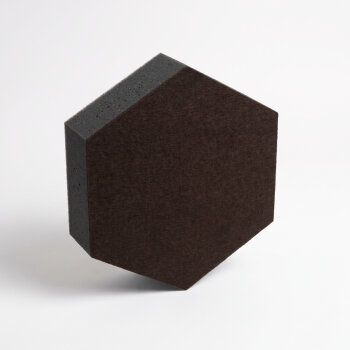 PolySound ECO Hexagon Ø 20 cm, dunkelbraun, 5 cm