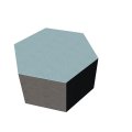 PolySound ECO Hexagon Ø200mm - Farbe: himmelblau Stärke: 10cm
