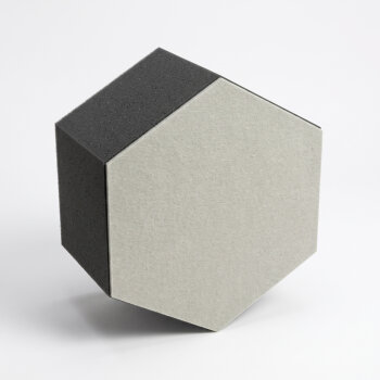 PolySound ECO Hexagon Ø 20 cm, weißgrau, 10 cm