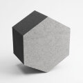 PolySound ECO Hexagon Ø 20 cm, hellgrau melange, 10 cm