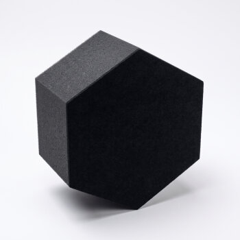 PolySound ECO Hexagon Ø 20 cm, schwarz, 10 cm