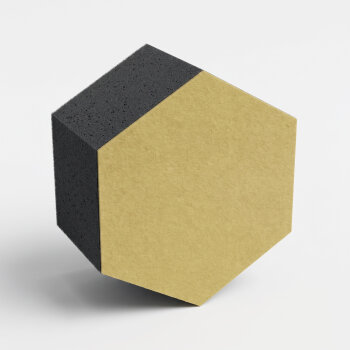 PolySound ECO Hexagon Ø 20 cm, pastellgelb, 10 cm