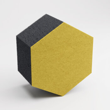 PolySound ECO Hexagon Ø 20 cm, gelb, 10 cm