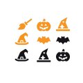 PolySound ECO Halloween-Set, 36 Hexagons Ø 20 cm, gemischte Höhen