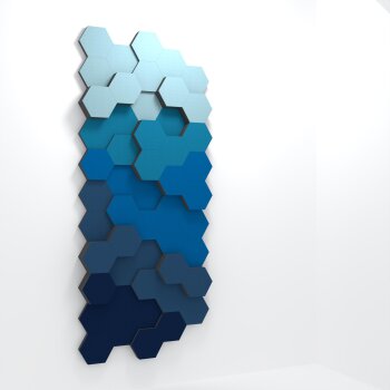 PolySound ECO Hexagon Wall-Set S, 51 Elemente Ø 20...