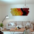 PolySound ECO Hexagon Wall-Set S, 51 Elemente Ø 20 cm, meltdown