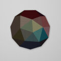 PolySound Low Poly Circle Ø 100 cm, 5 cm, Wollfilz