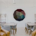 PolySound Low Poly Circle Ø 100 cm, 5 cm, Wollfilz