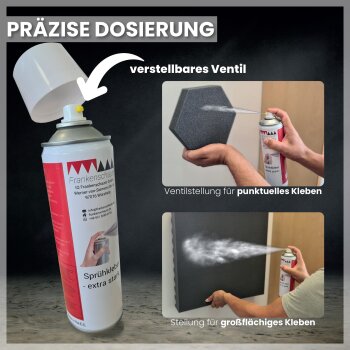 PolySound Sprühkleber 1000 ml, für Schaumstoff, Stoff und Leder