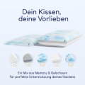 Frankenschaum® Nackenstützkissen aus Gelschaum und Memory Foam