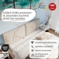 Frankenschaum Premium Matratzenverlängerung - 200×10×10cm – extra passender Schaumstoff Zuschnitt für die perfekte Bettlänge – super einfach nachrüsten