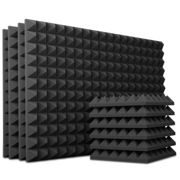 PolySound RAW Pyramidenschaum 30 × 30 × 6 cm,...