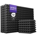 PolySound RAW Pyramidenschaum 30 × 30 × 6 cm, selbstklebend, 18er-Set