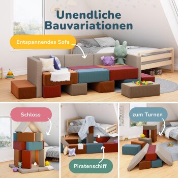 klötzis Spielsofa Set Honigtraum