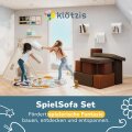 klötzis Spielsofa Set Schokolade